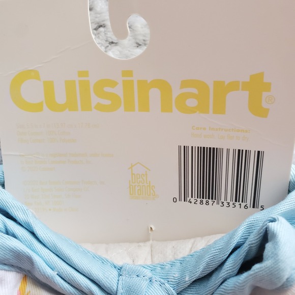 Cuisinart 2PK Mini Oven Mitts Easter Bunny Floral Butterfly Heat Resistant NEW - Picture 6 of 6